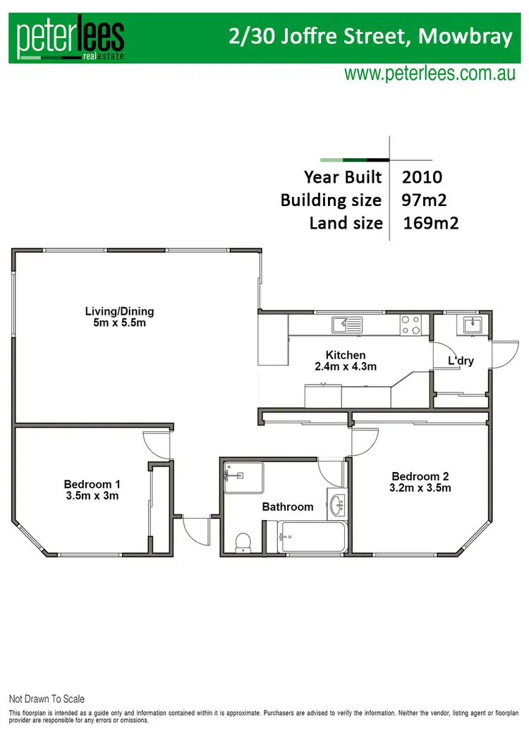 Floorplan of Homely unit listing, 2/30 Joffre Street, Mowbray TAS 7248