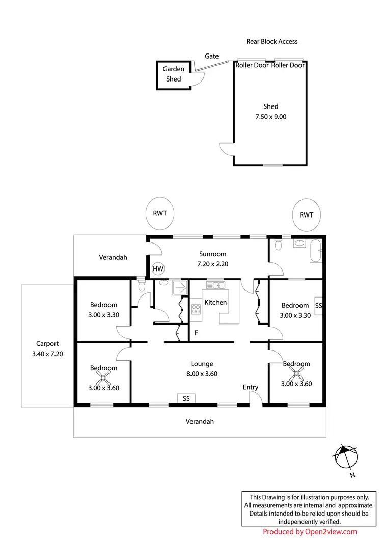 Floorplan of Homely house listing, 8 Railway Terrace, Riverton SA 5412