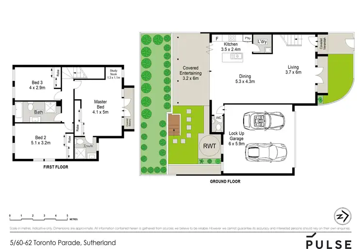 Floorplan of Homely townhouse listing, 5/60-62 Toronto Parade, Sutherland NSW 2232