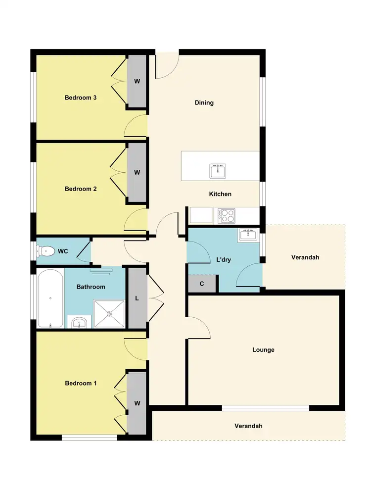 Floorplan of Homely house listing, 32 Reed Street, Creswick VIC 3363
