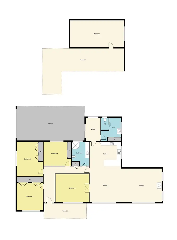 Floorplan of Homely house listing, 16 Ararat Road, Avoca VIC 3467