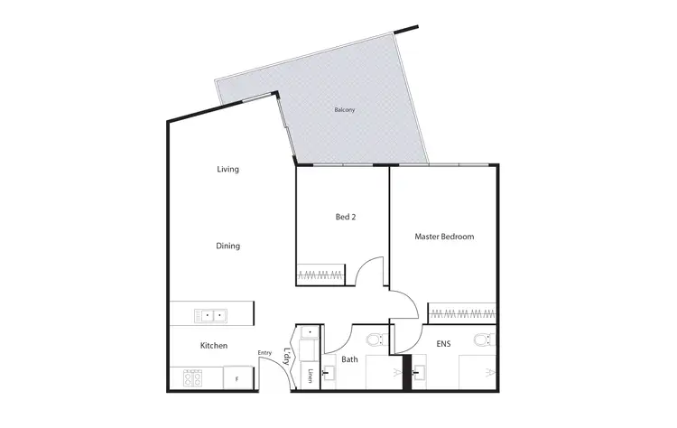 Floorplan of Homely apartment listing, 132/41 Philip Hodgins Street, Wright ACT 2611