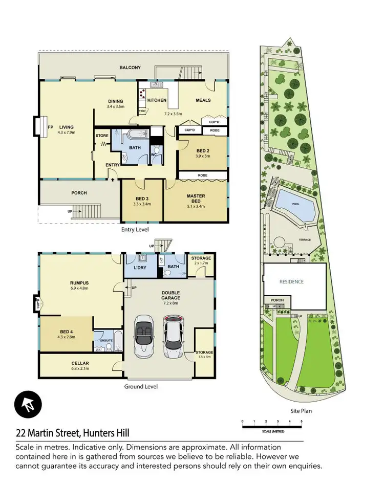 Floorplan of Homely house listing, 22 Martin Street, Hunters Hill NSW 2110