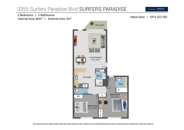 Floorplan of Homely unit listing, 32/3355 Surfers Paradise Boulevard, Surfers Paradise QLD 4217