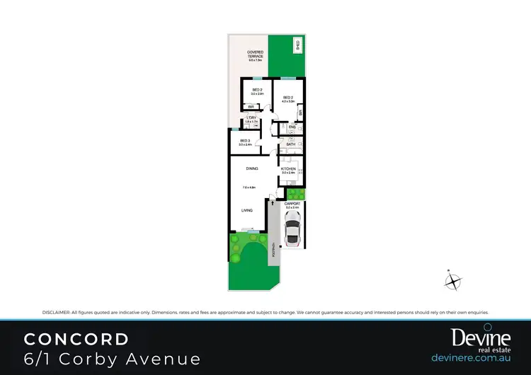 Floorplan of Homely villa listing, 6/1 Corby Avenue, Concord NSW 2137