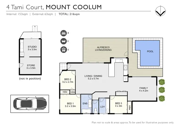 Floorplan of Homely house listing, 4 Tami Court, Mount Coolum QLD 4573