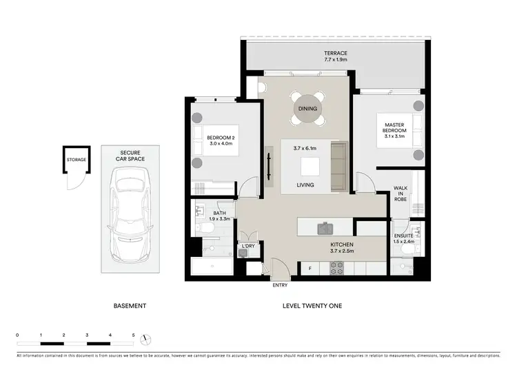 Floorplan of Homely unit listing, 2104/81 Harbour Street, Haymarket NSW 2000