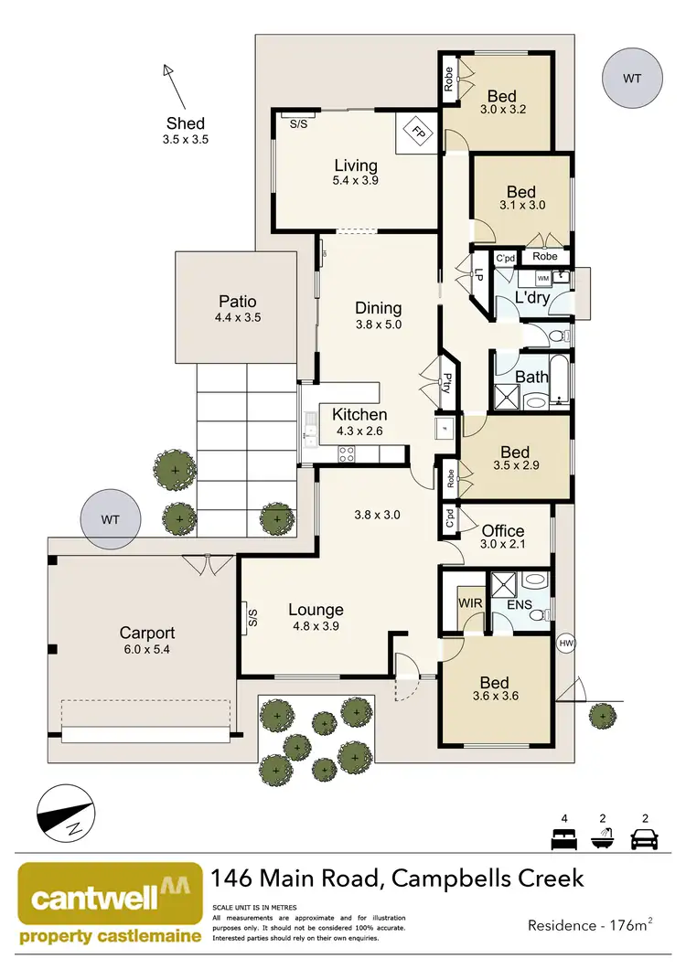 Floorplan of Homely house listing, 146 Main Road, Campbells Creek VIC 3451