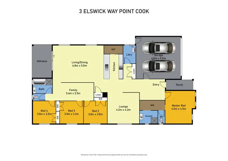 Floorplan of Homely house listing, 3 Elswick Way, Point Cook VIC 3030