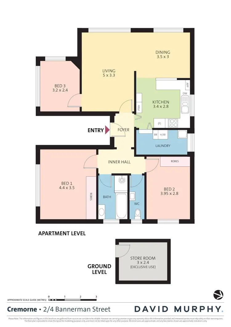Floorplan of Homely apartment listing, 2/4 Bannerman Street, Cremorne NSW 2090