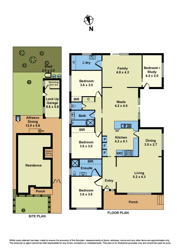 Floorplan of Homely house listing, 13 Derson Street, St Albans VIC 3021
