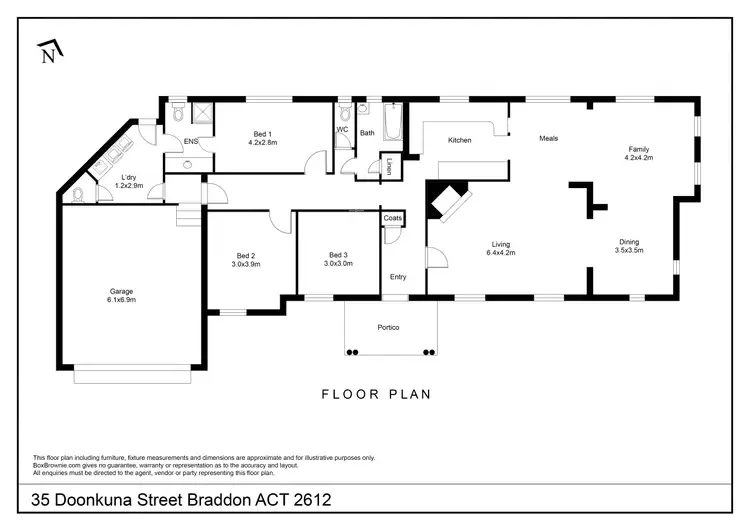 Floorplan of Homely house listing, 35 Doonkuna Street, Braddon ACT 2612
