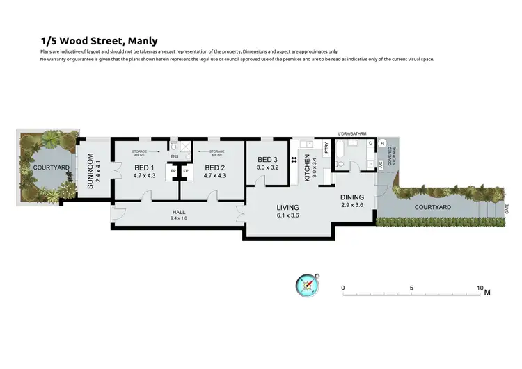 Floorplan of Homely apartment listing, 1/5 Wood Street, Manly NSW 2095