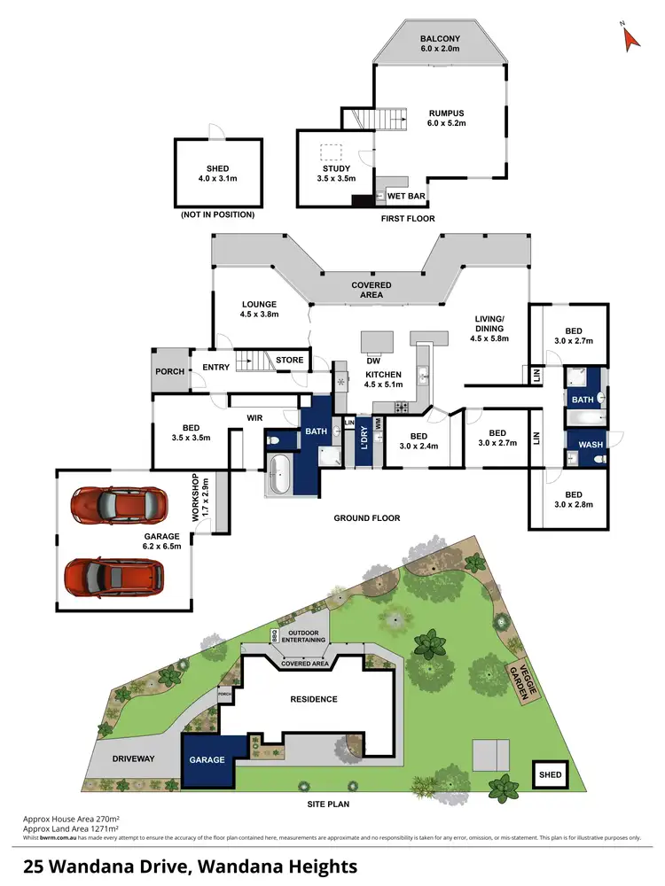 Floorplan of Homely house listing, 25 Wandana Drive, Wandana Heights VIC 3216