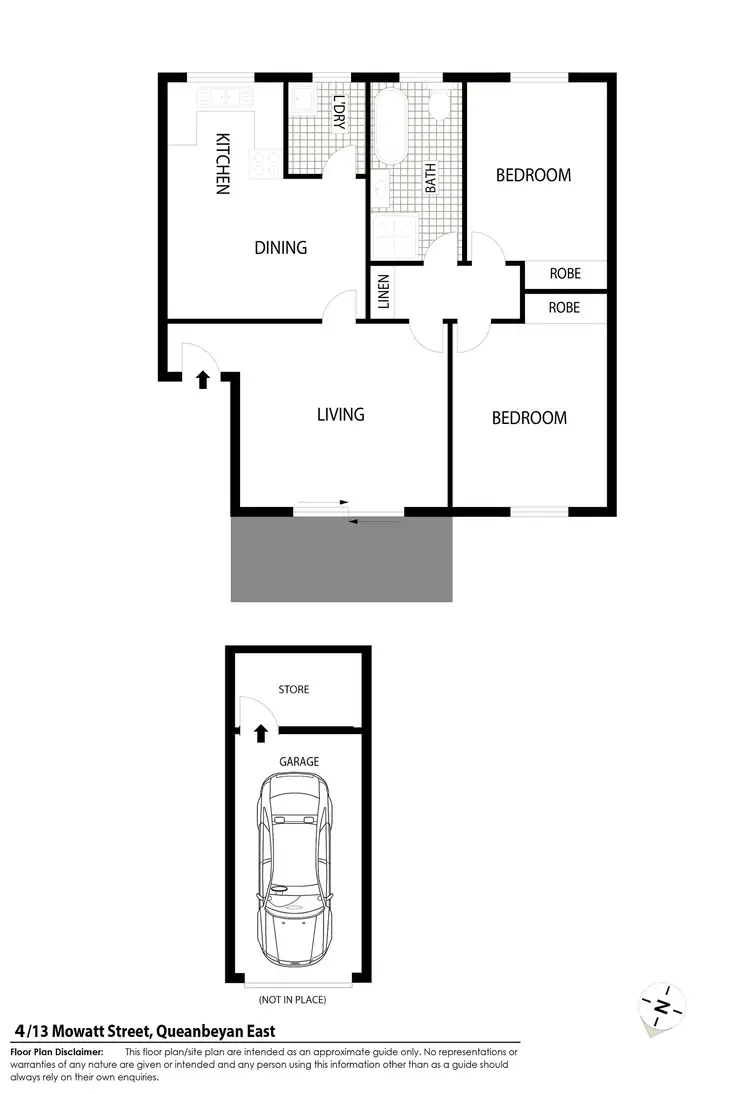 Floorplan of Homely unit listing, 4/13-15 Mowatt Street, Queanbeyan NSW 2620