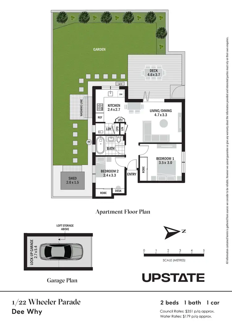 Floorplan of Homely unit listing, 1/22 Wheeler Parade, Dee Why NSW 2099