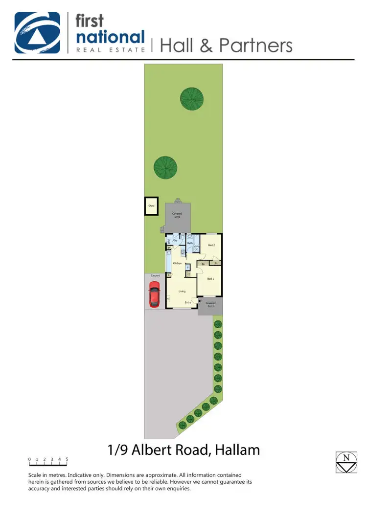 Floorplan of Homely unit listing, 1/9 Albert Road, Hallam VIC 3803