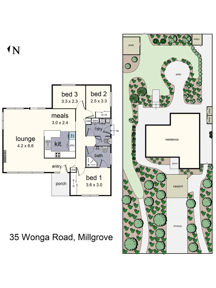Floorplan of Homely house listing, 35 Wonga Road, Millgrove VIC 3799