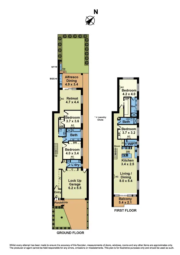 Floorplan of Homely townhouse listing, 39 Esplanade, Seaholme VIC 3018