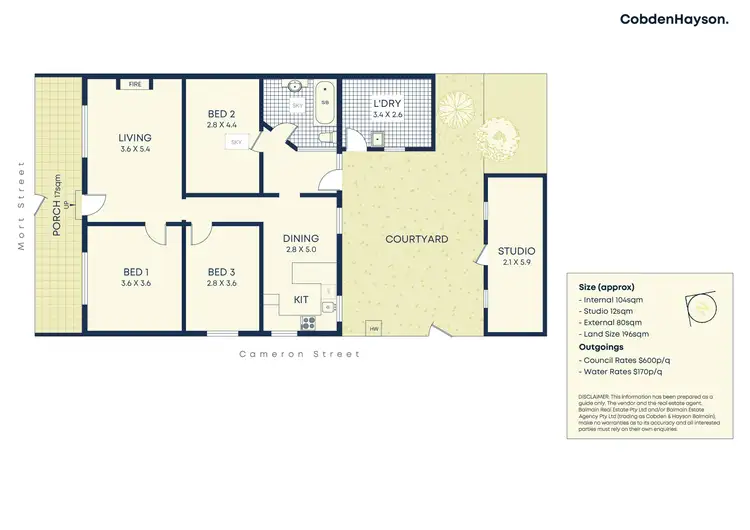 Floorplan of Homely house listing, 77 Mort Street, Balmain NSW 2041