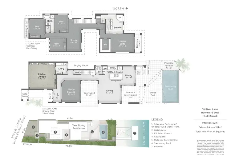 Floorplan of Homely house listing, 38 River Links Boulevard, Helensvale QLD 4212