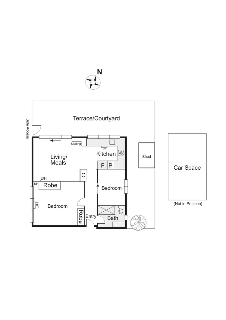 Floorplan of Homely apartment listing, 1/41 Byron Street, Elwood VIC 3184