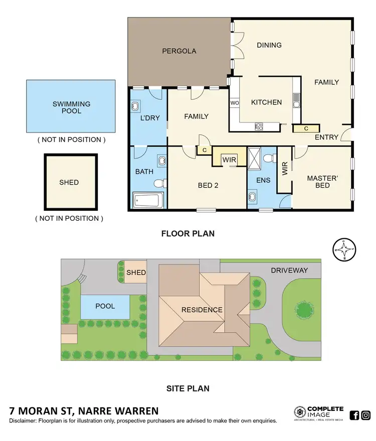 Floorplan of Homely house listing, 7 Moran Street, Narre Warren VIC 3805