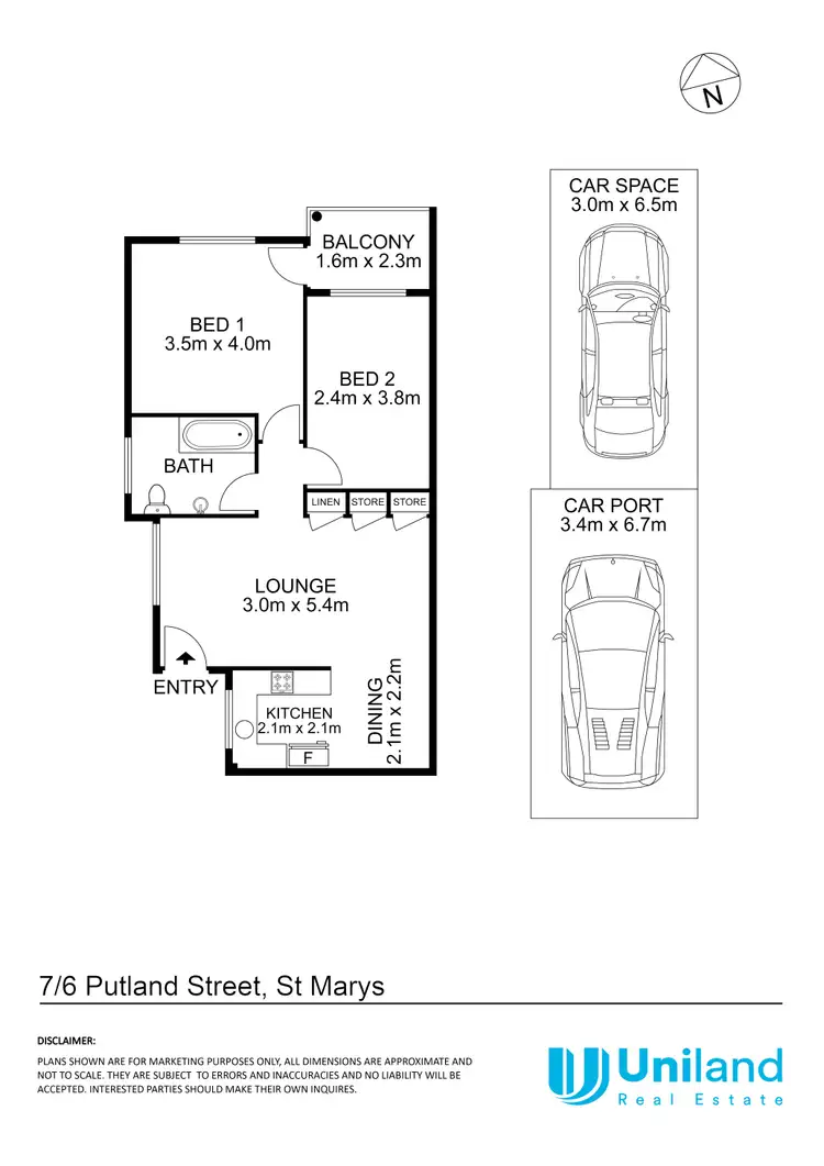 Floorplan of Homely apartment listing, 7/6 Putland Street, St Marys NSW 2760