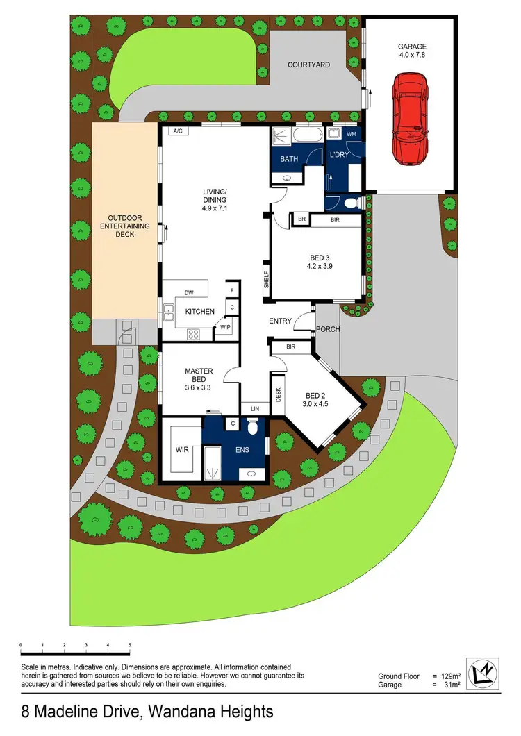 Floorplan of Homely house listing, 8 Madeline Drive, Wandana Heights VIC 3216