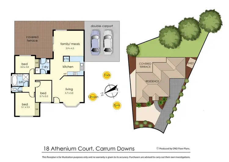 Floorplan of Homely house listing, 18 Athenium Court, Carrum Downs VIC 3201