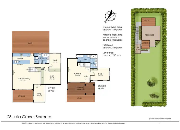 Floorplan of Homely house listing, 23 Julia Grove, Sorrento VIC 3943