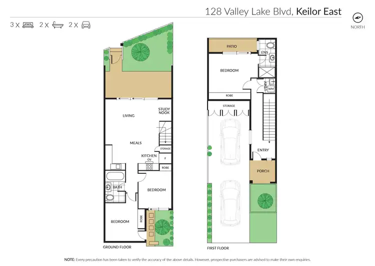 Floorplan of Homely townhouse listing, 128 Valley Lake Boulevard, Keilor East VIC 3033