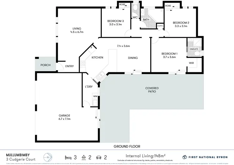 Floorplan of Homely house listing, 3 Cudgerie Court, Mullumbimby NSW 2482