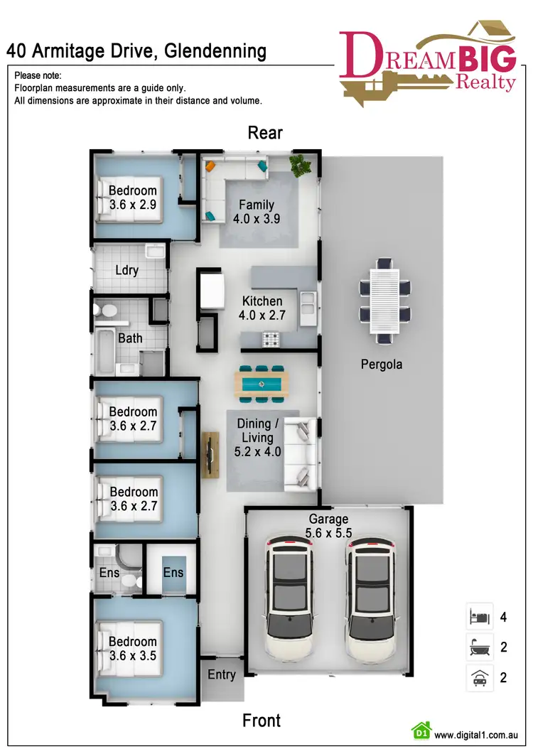Floorplan of Homely house listing, 40 Armitage Drive, Glendenning NSW 2761