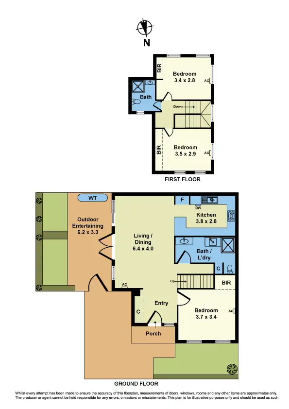 Floorplan of Homely townhouse listing, 7 Osbert Street, Sunshine VIC 3020