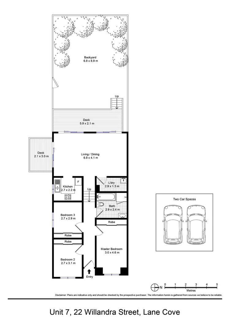 Floorplan of Homely villa listing, 7/22 Willandra Street, Lane Cove NSW 2066