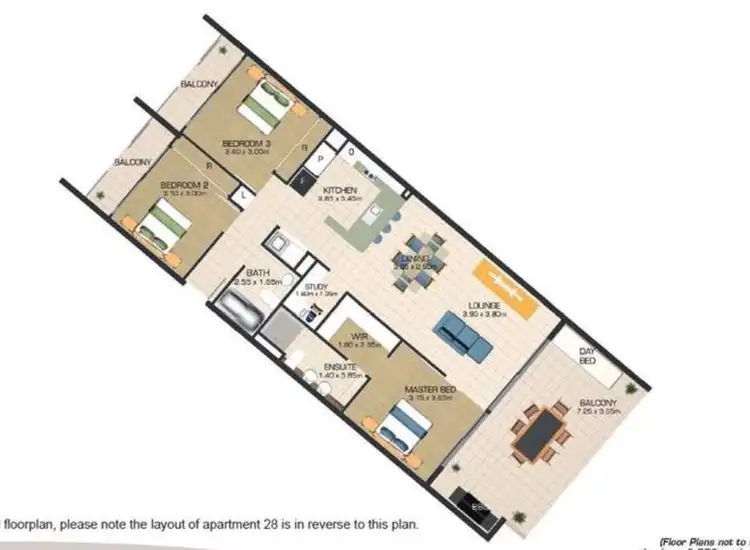 Floorplan of Homely apartment listing, 28/2-10 Kamala Crescent, Casuarina NSW 2487