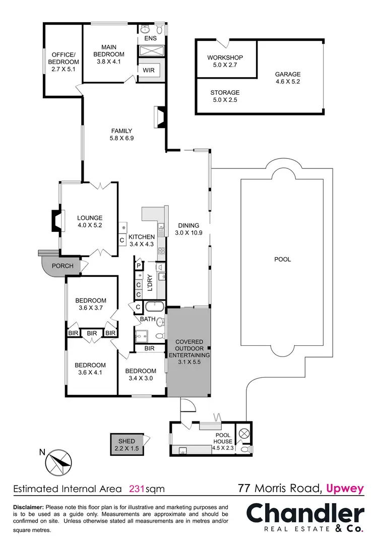 Floorplan of Homely house listing, 77 Morris Road, Upwey VIC 3158
