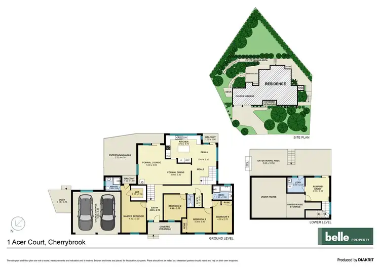 Floorplan of Homely house listing, 1 Acer Court, Cherrybrook NSW 2126