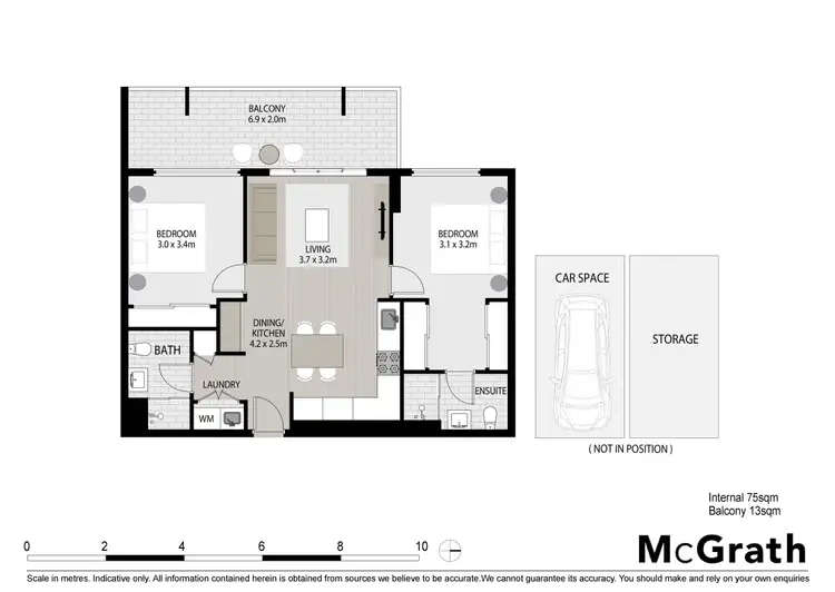 Floorplan of Homely apartment listing, 404/18 Lomandra Drive, Clayton South VIC 3169