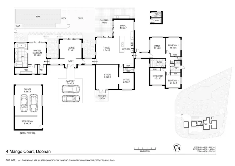 Floorplan of Homely house listing, 4 Mango Court, Doonan QLD 4562