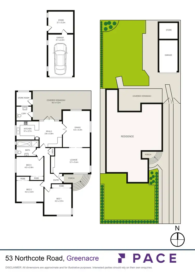 Floorplan of Homely house listing, 53 Northcote Road, Greenacre NSW 2190