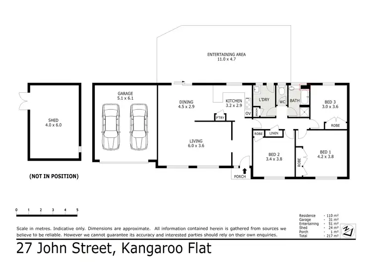 Floorplan of Homely house listing, 27 John Street, Kangaroo Flat VIC 3555