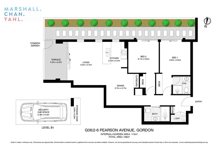 Floorplan of Homely apartment listing, G06/2-6 Pearson Avenue, Gordon NSW 2072