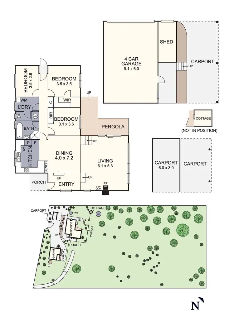 Floorplan of Homely house listing, 95 Goldmans Road, Cottles Bridge VIC 3099