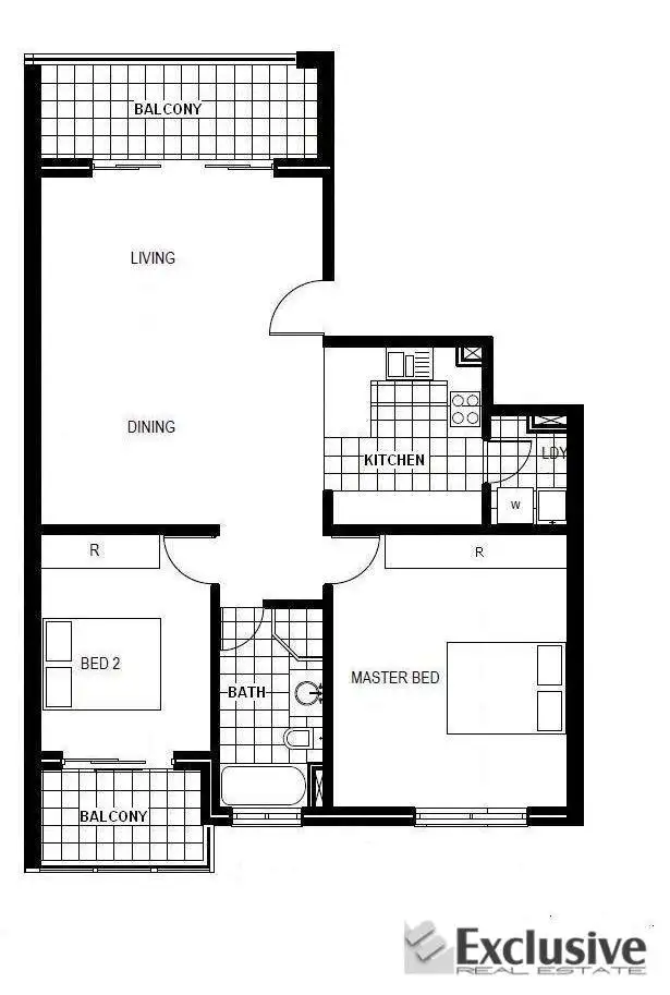 Floorplan of Homely apartment listing, 7/4 Bridge Road, Homebush NSW 2140