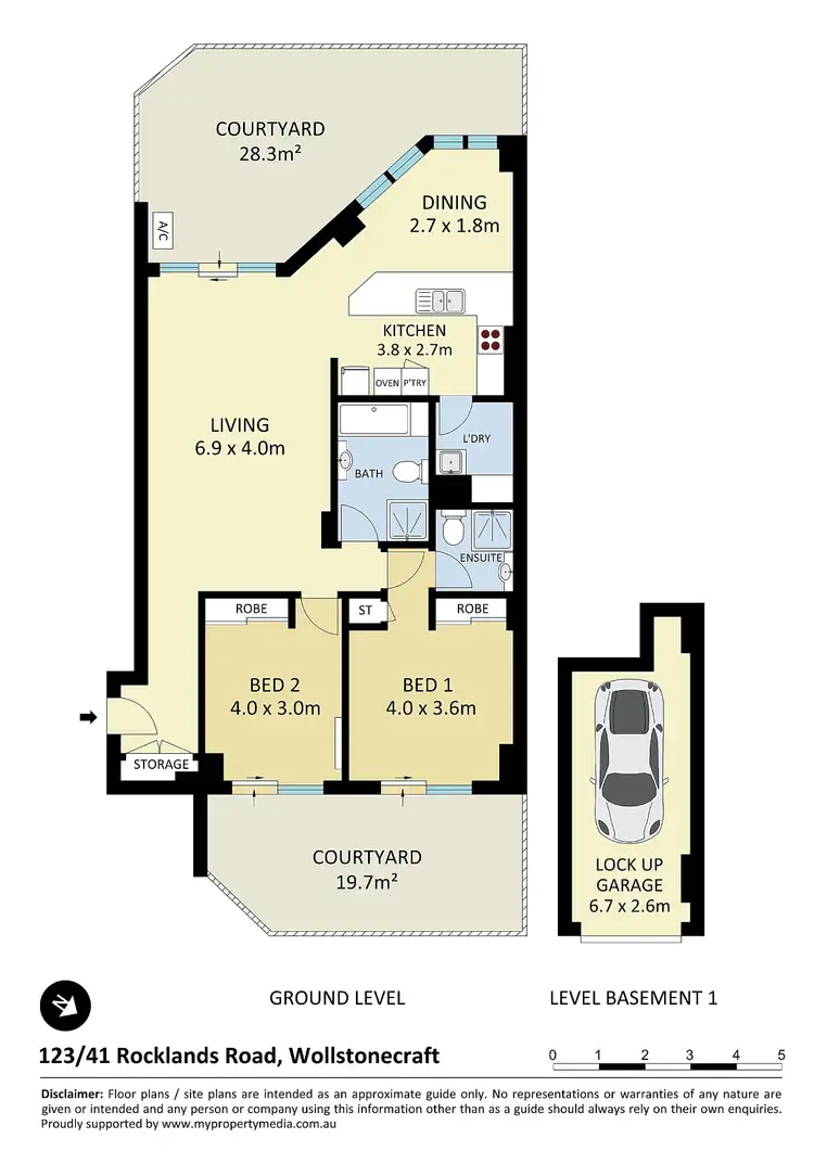 Floorplan of Homely apartment listing, 123/41 Rocklands Road, Wollstonecraft NSW 2065