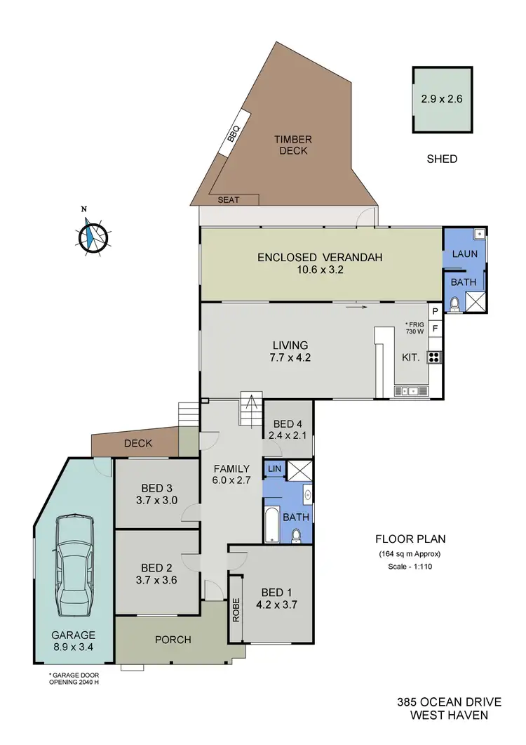 Floorplan of Homely house listing, 385 Ocean Drive, West Haven NSW 2443