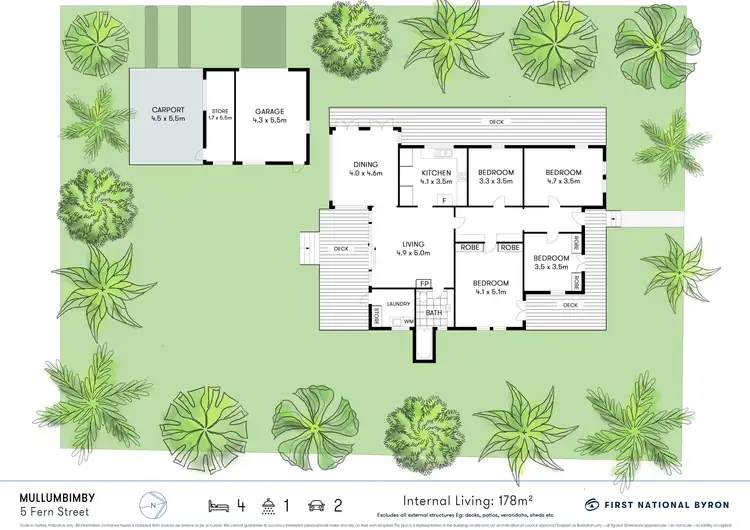 Floorplan of Homely house listing, 5 Fern Street, Mullumbimby NSW 2482