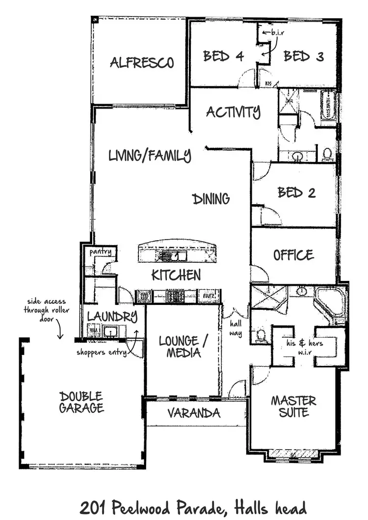 Floorplan of Homely house listing, 209 Peelwood Parade, Halls Head WA 6210